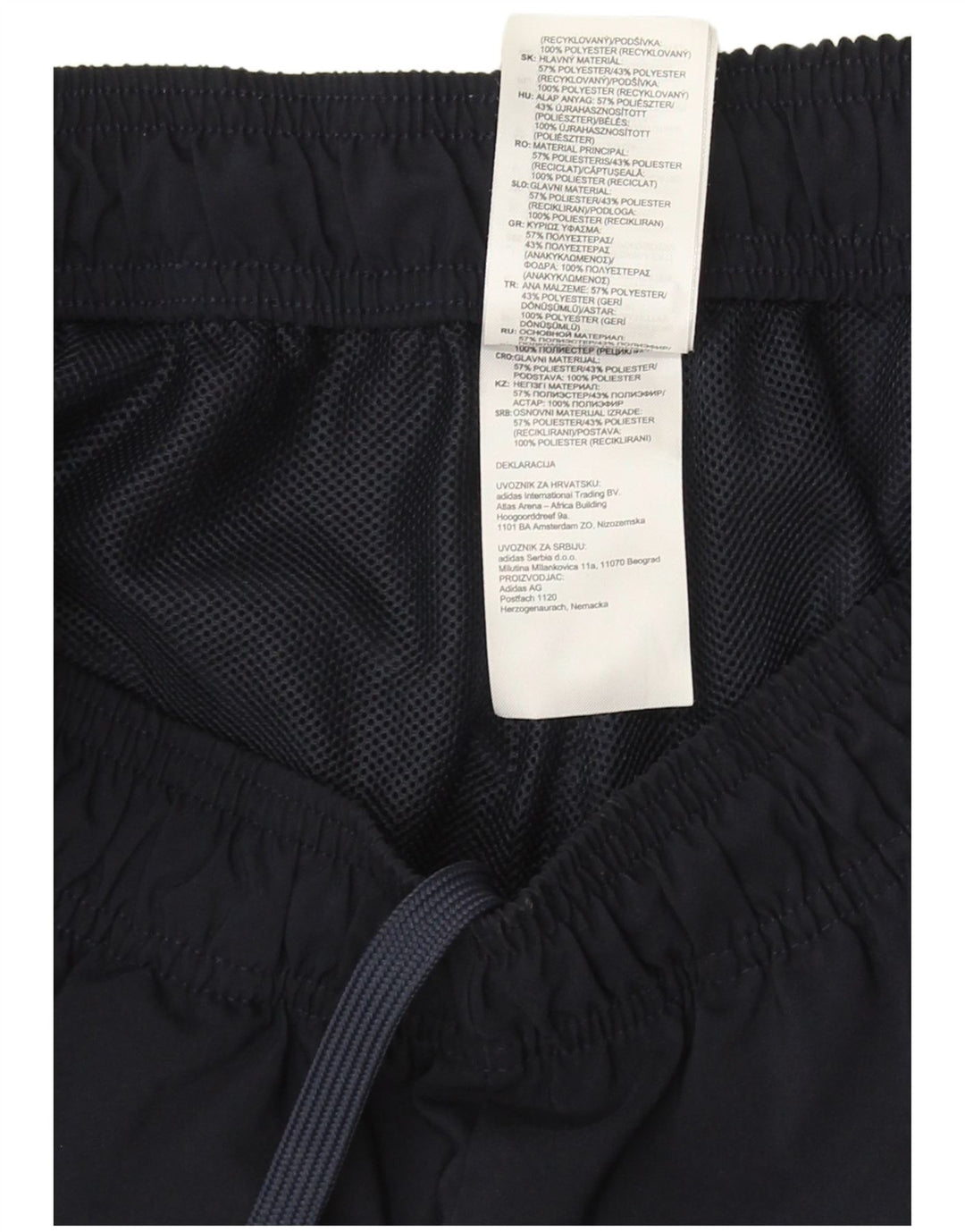 Adidas Mens Sport Shorts Medium Navy Blue Polyester
