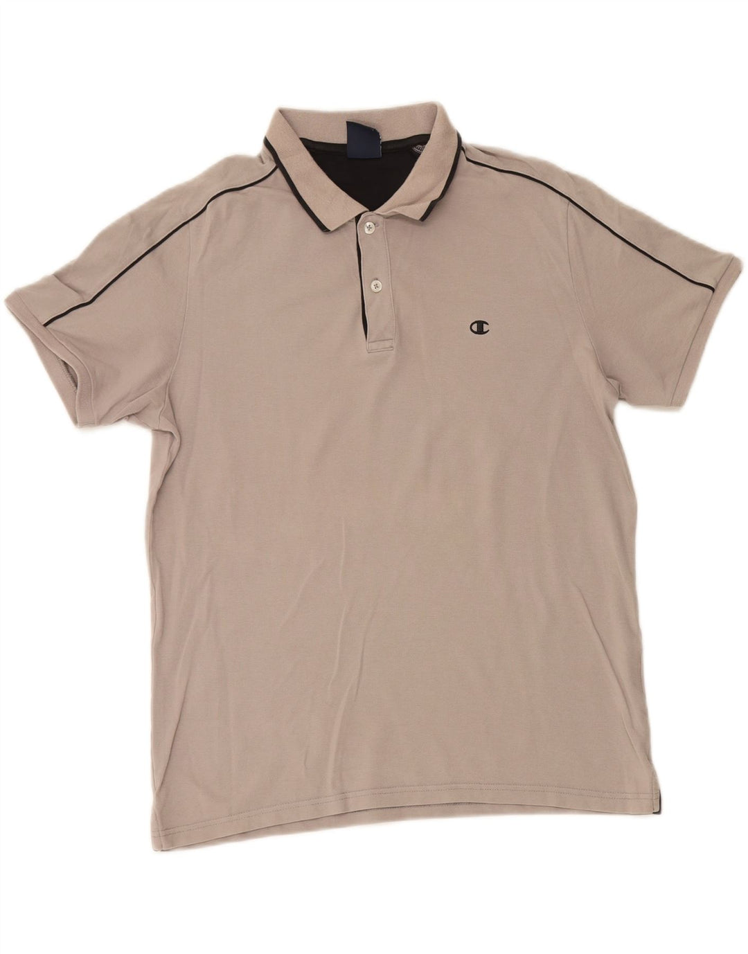 CHAMPION Mens Polo Shirt Large Grey Vintage Champion and Second-Hand Champion from Messina Hembry 