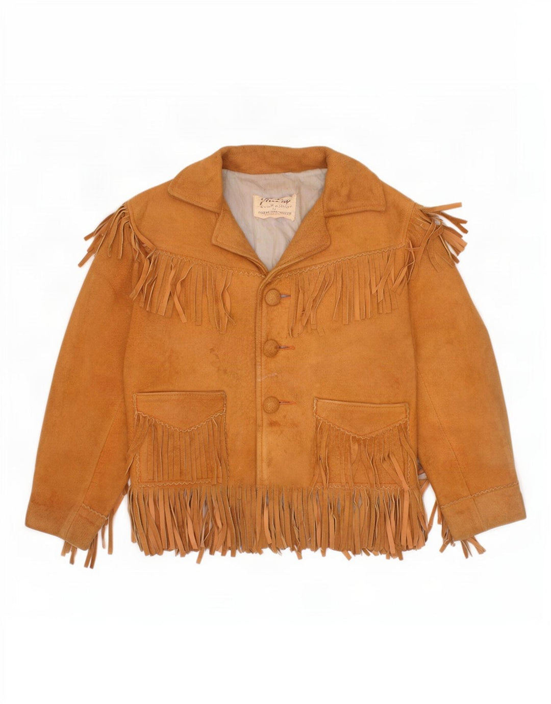 Quilon Boys Western Suede Jacket 5-6 Years Beige