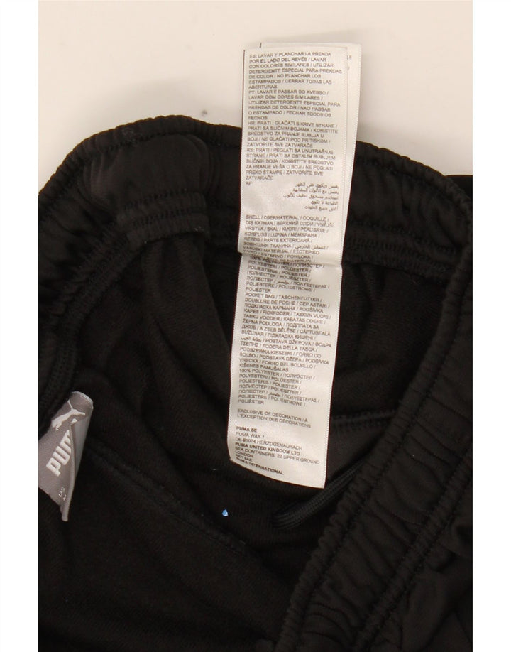 PUMA Mens Tracksuit Trousers Joggers Medium  Black Polyester