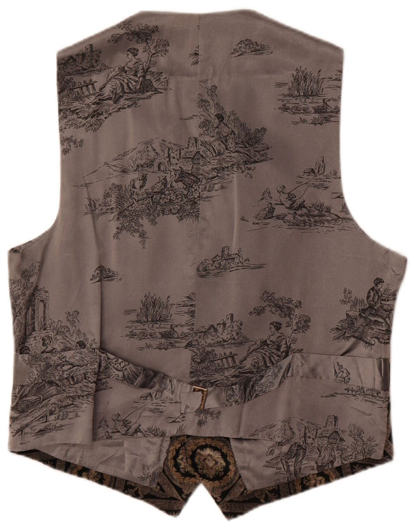 Cacharel Mens Waistcoat Large  Multicoloured Floral