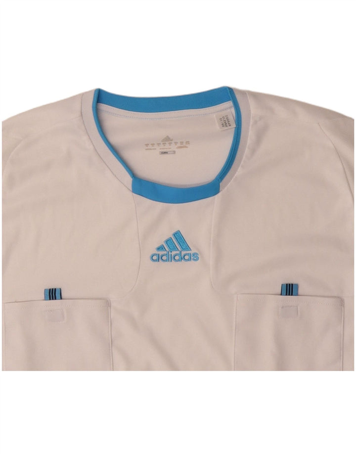 ADIDAS Mens Climacool Top Long Sleeve XL White Colourblock Polyester