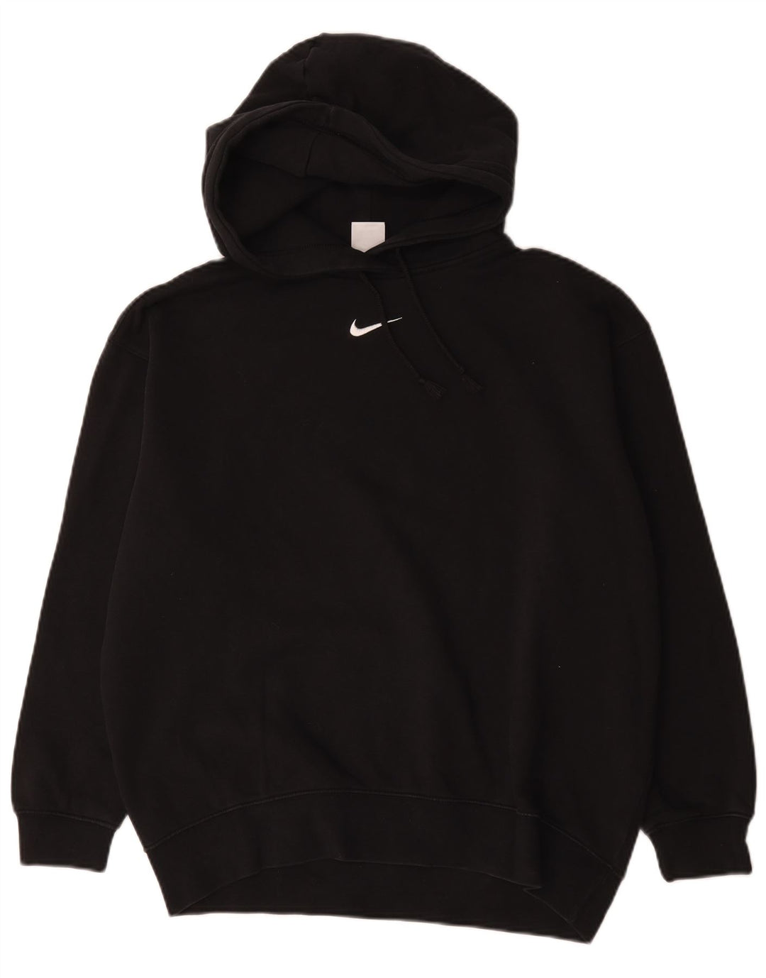 Nike Mens Oversized Hoodie Jumper Small Black Cotton