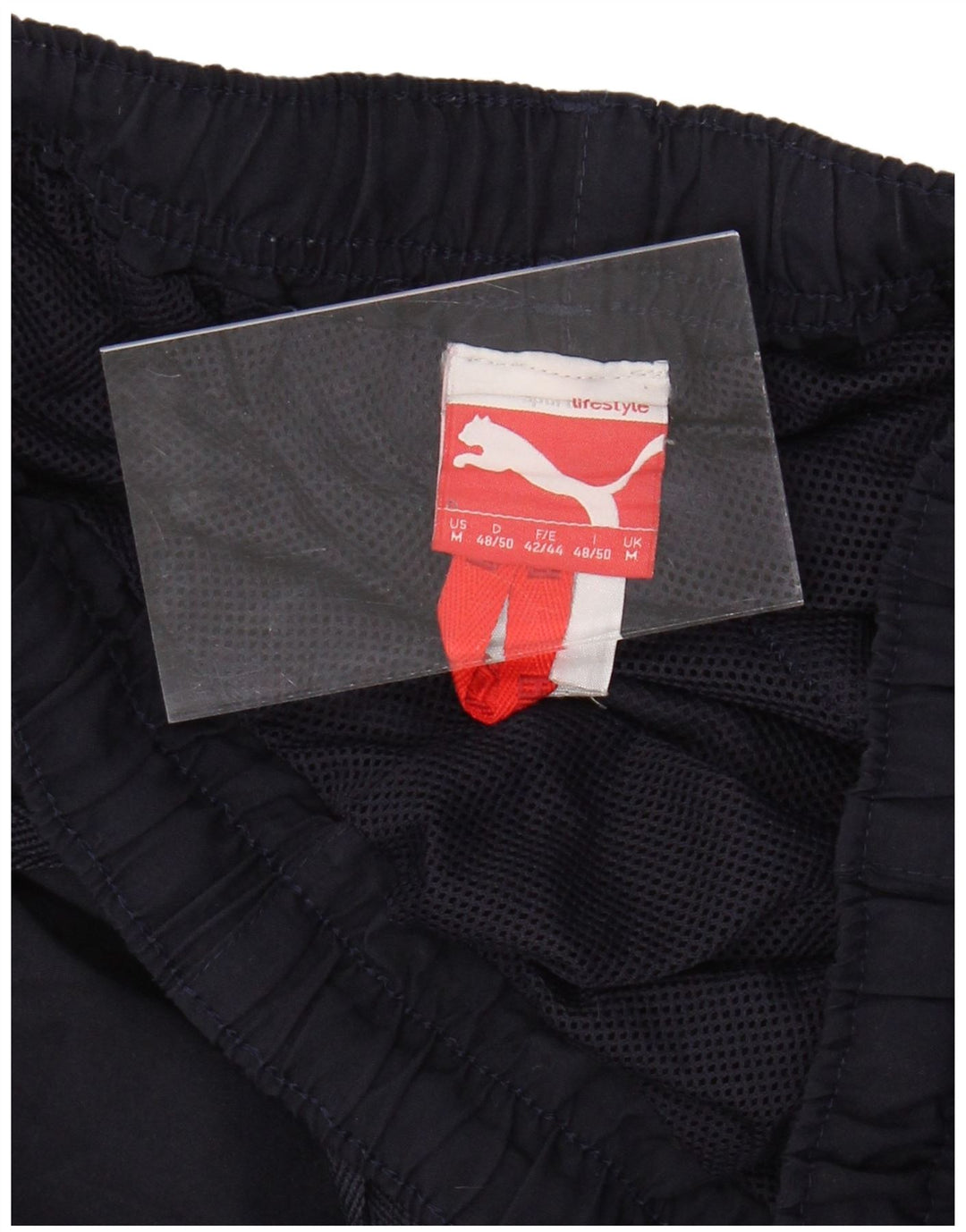 PUMA Mens Graphic Tracksuit Trousers Joggers Medium  Navy Blue