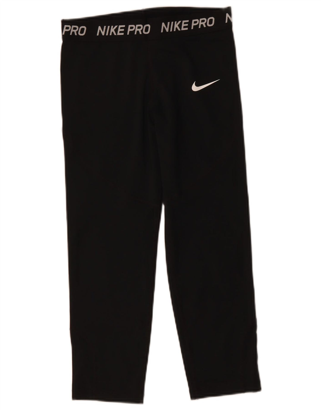 NIKE Girls Dri Fit Graphic Leggings 13-14 Years XL Black