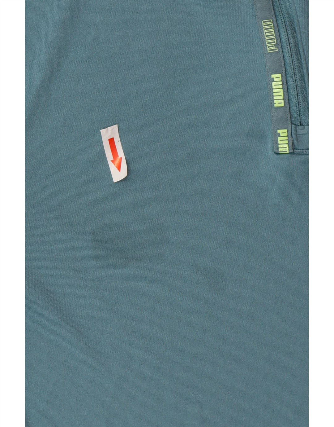 Puma Boys Zip Neck Pullover Tracksuit Top 13-14 Years Blue Polyester