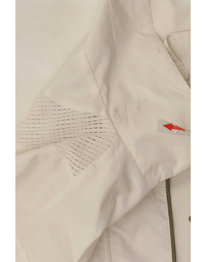 Adidas Womens Tracksuit Top Jacket UK 12 Medium  White Polyester