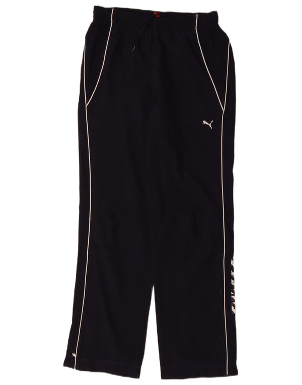 Puma Boys Graphic Tracksuit Trousers 13-14 Years W30 L29 Navy Blue
