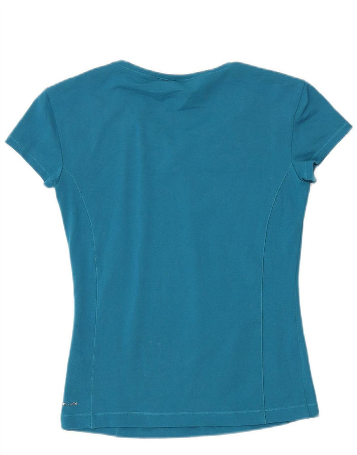 ADIDAS Womens T-Shirt Top UK 12 Medium Blue