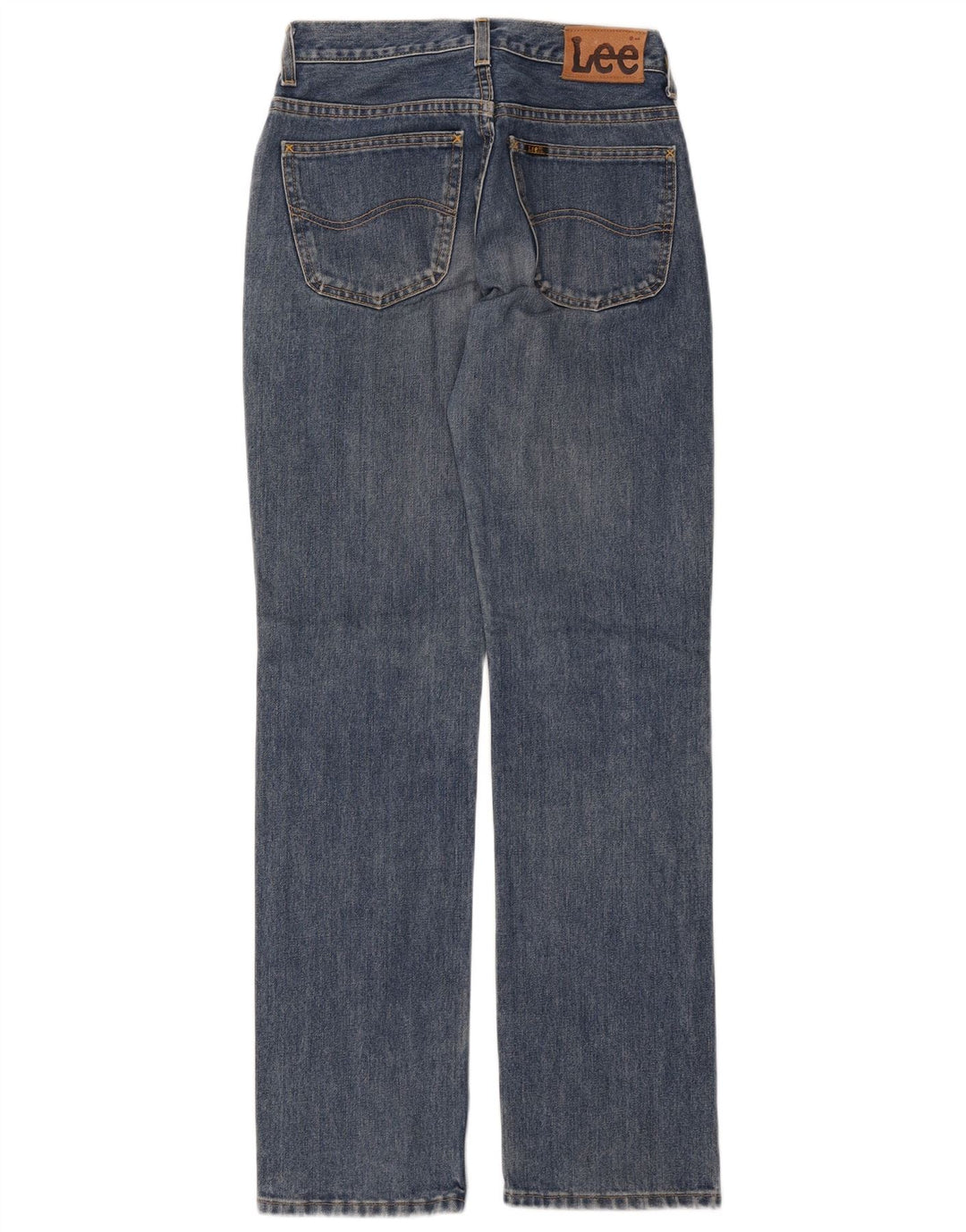 Lee Mens Straight Jeans W29 L32 Blue Cotton