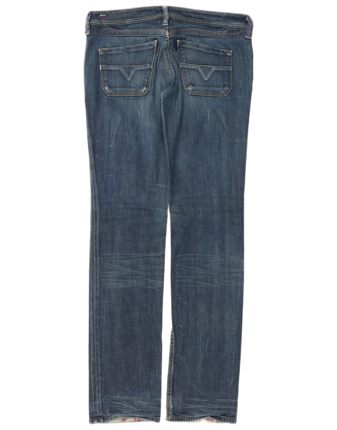 DIESEL Womens Lowky Straight Jeans W30 L34  Blue Cotton