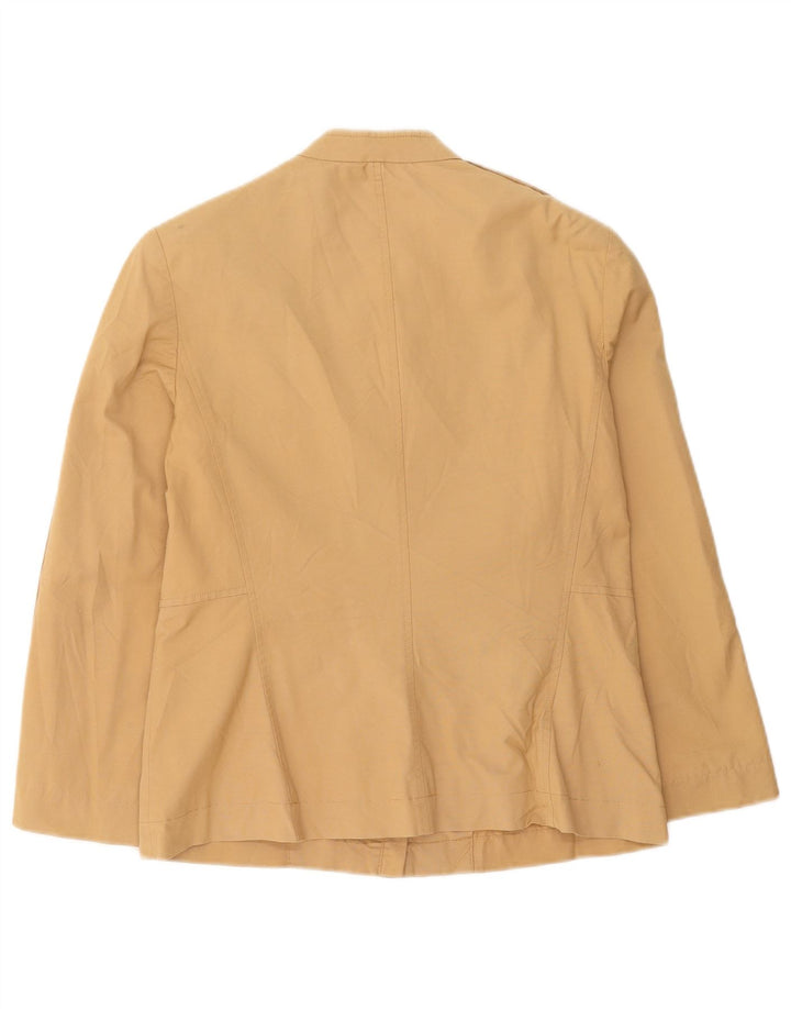 Marella Womens Utility Jacket UK 14 Large Beige Cotton