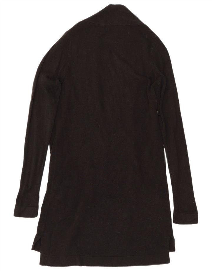 Marks & Spencer Womens Longline Cardigan Sweater UK 10 Small Black