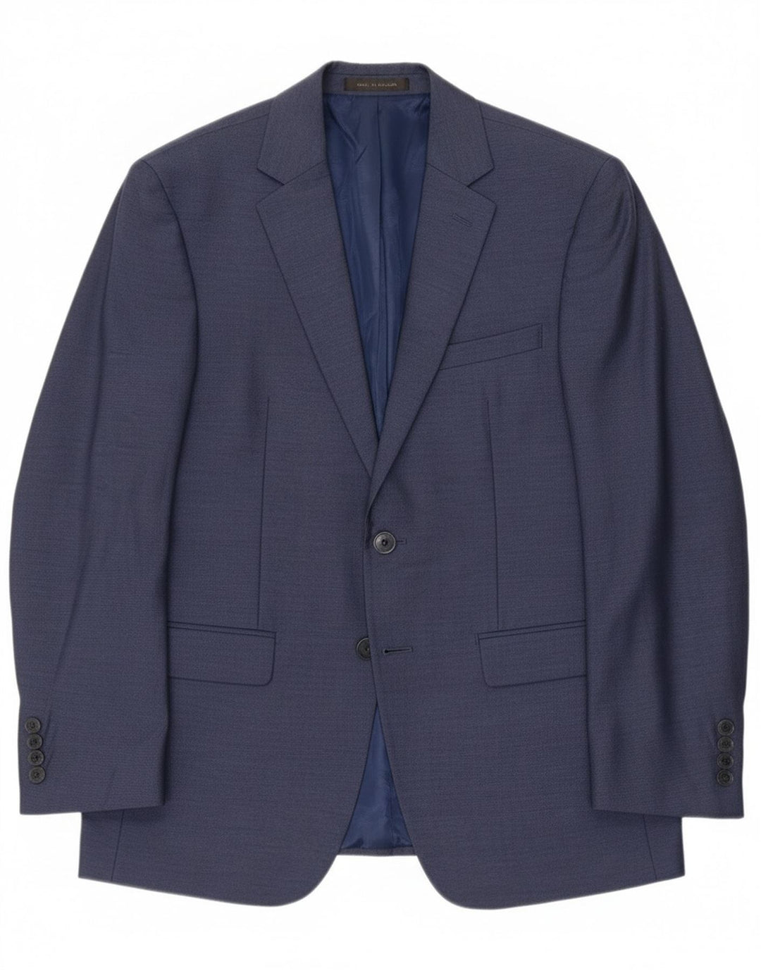 Calvin Klein Mens 2 Button Blazer Jacket UK 38 Medium Navy Blue Polyester