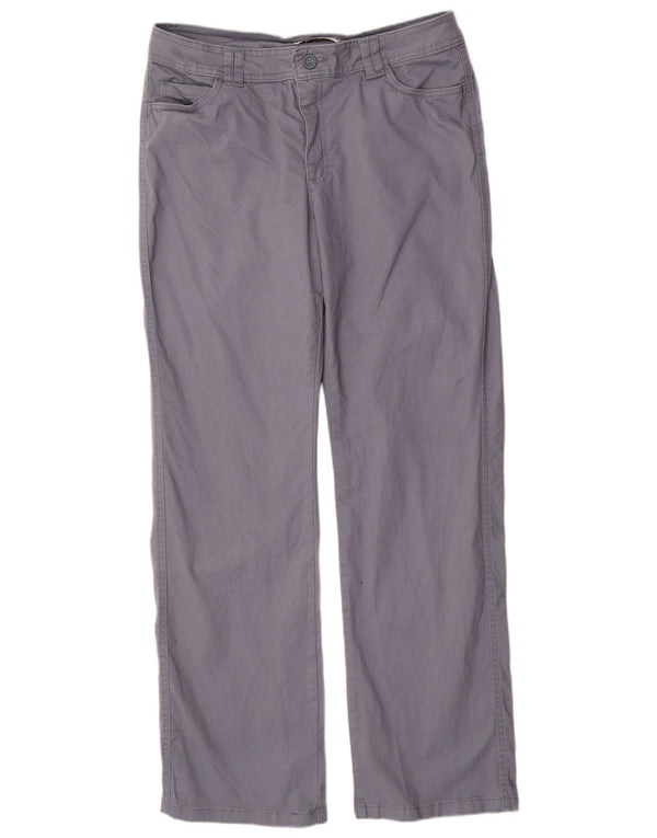Lee Womens Classic Fit Casual Trousers US 14 XL W34 L32 Grey Cotton