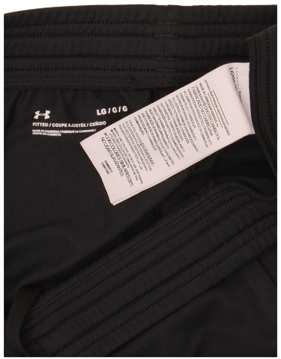 Under Armour Mens Tracksuit Trousers Large  Black Polyester