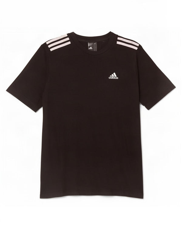 Adidas Mens T-Shirt Top Small Black Cotton