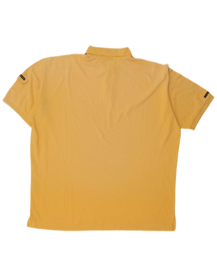 PAUL & SHARK Mens Yachting Polo Shirt 2XL Yellow Cotton