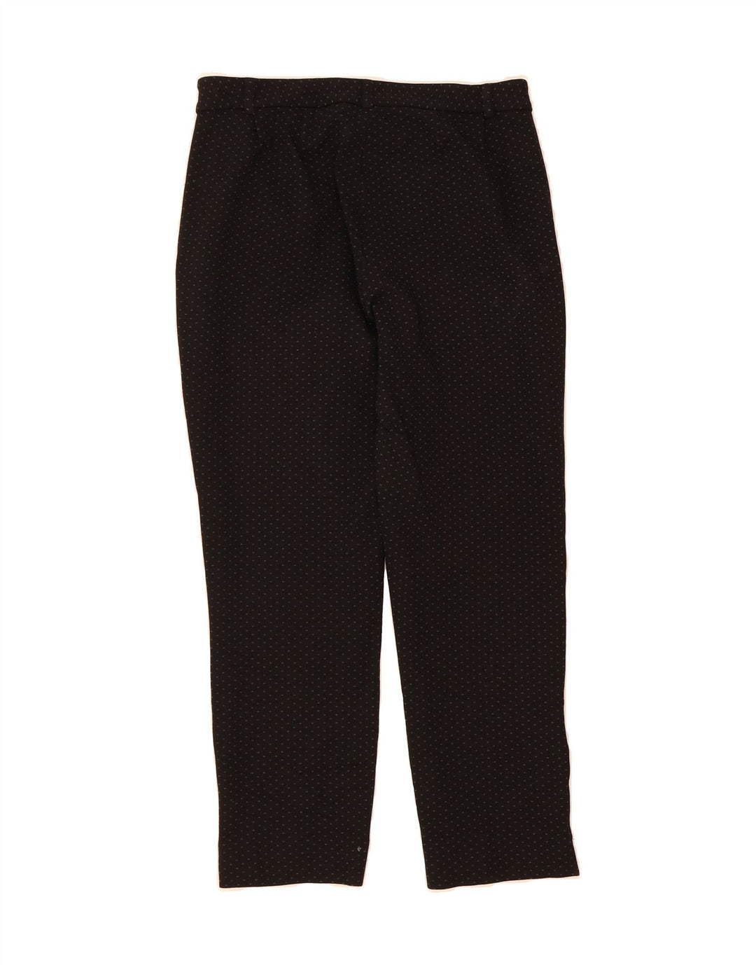 MARKS & SPENCER Womens Slim Cropped Trousers W30 L25 Black Spotted Vintage Marks & Spencer and Second-Hand Marks & Spencer from Messina Hembry 