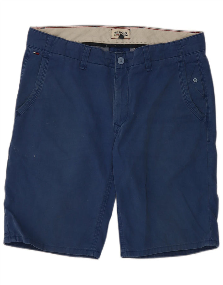 Tommy Hilfiger Mens Chino Shorts W32 Medium Blue Cotton