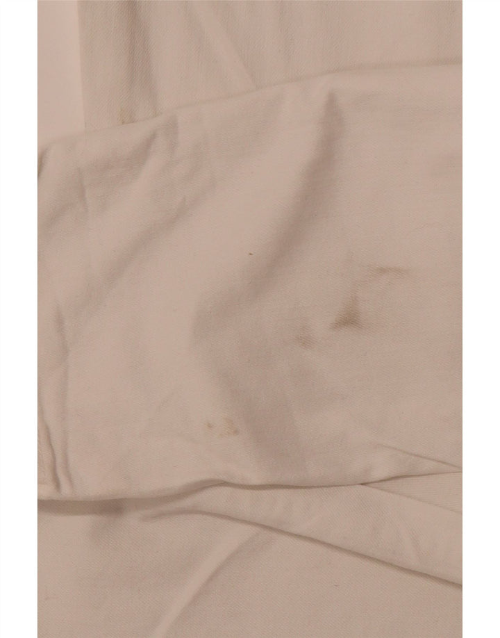 CREW CLOTHING Womens Slim Casual Trousers UK 12 Medium W30 L29 White