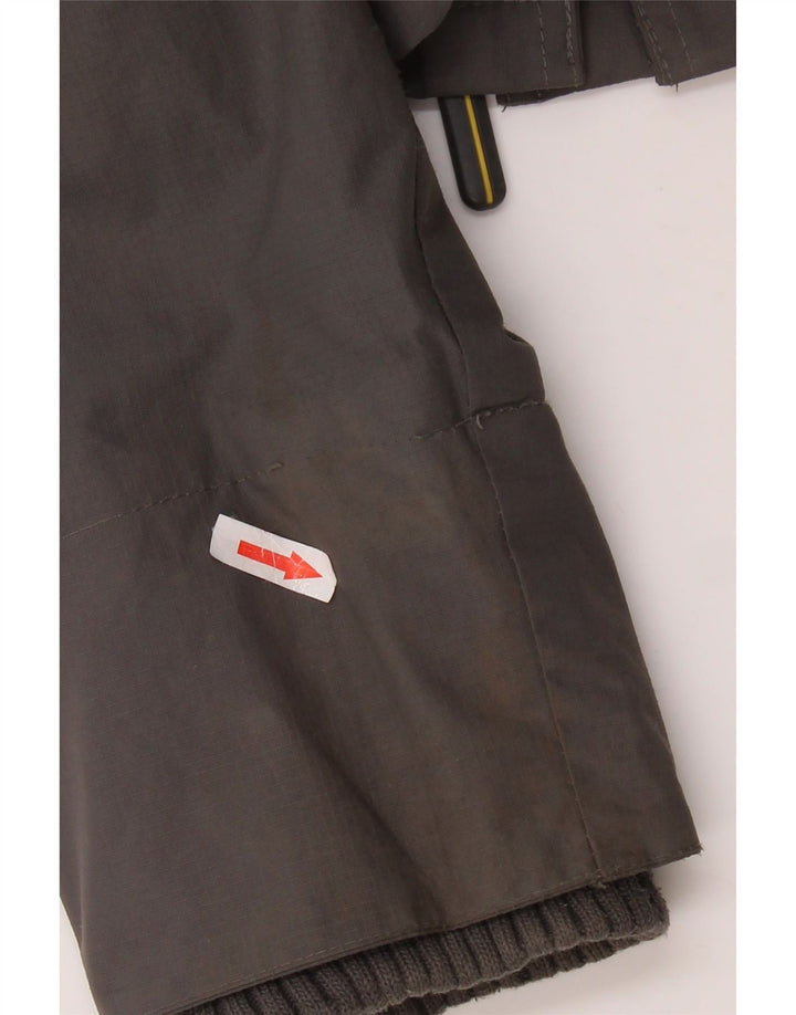 SUPERDRY Mens Hooded Windbreaker Jacket UK 38 Medium Grey Nylon