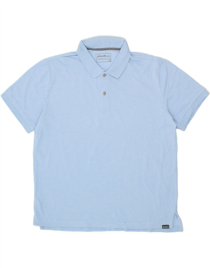 EDDIE BAUER Mens Polo Shirt XL Blue Cotton Vintage Eddie Bauer and Second-Hand Eddie Bauer from Messina Hembry 