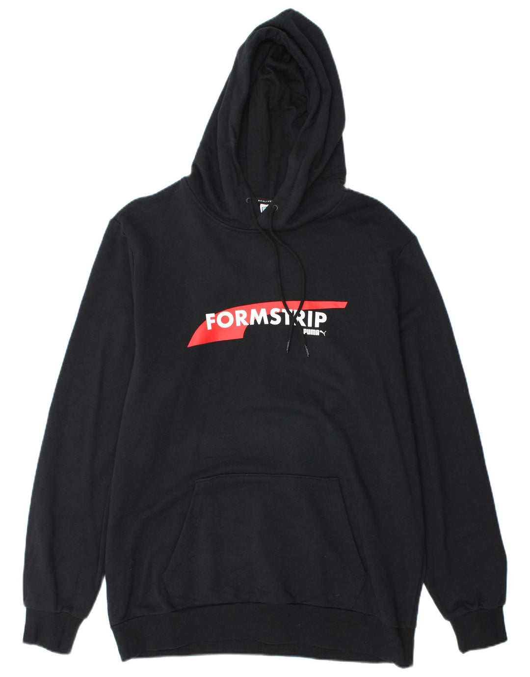 PUMA Mens Graphic Hoodie Jumper Large Black