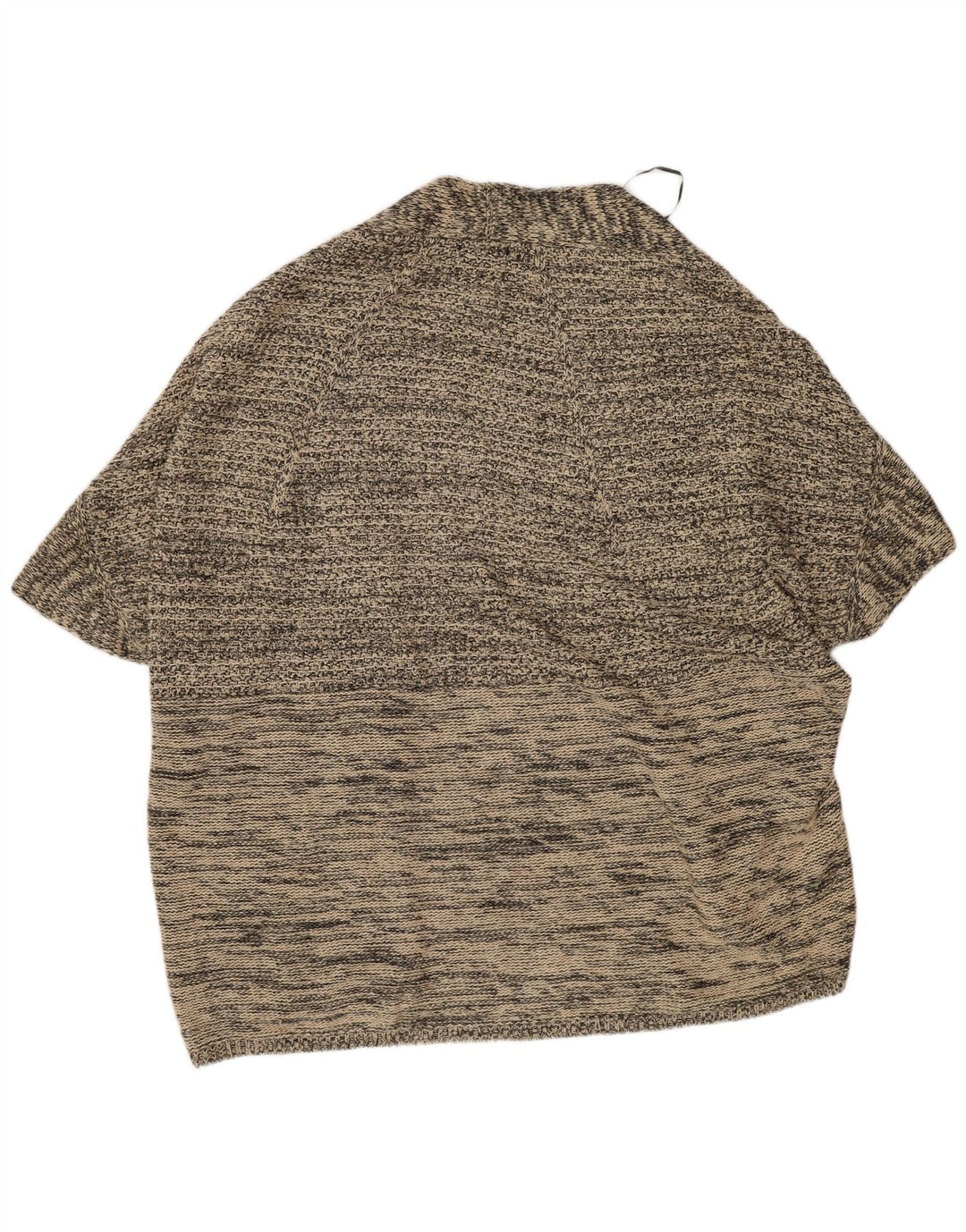 Massimo Dutti Womens Poncho Jumper UK 14 Medium Grey Flecked