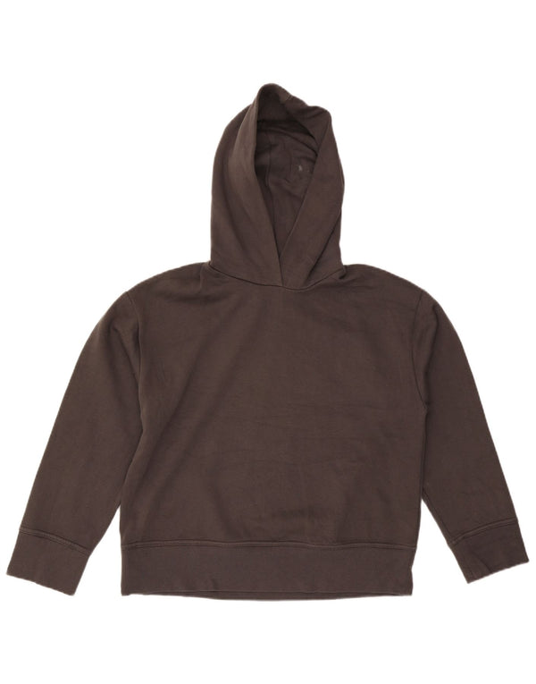 Zara Womens Oversized Hoodie Jumper UK 10 Small Grey Cotton