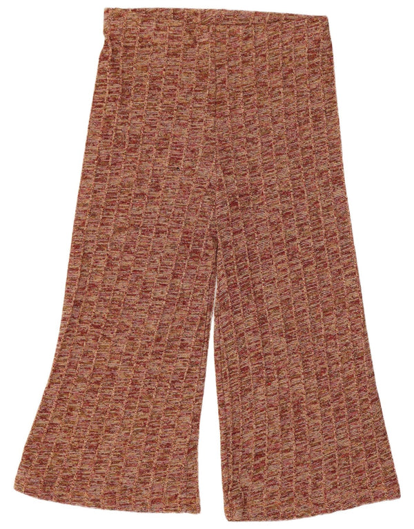 Zara Womens Capri Tracksuit Trousers UK 14 Large  Multicoloured Flecked