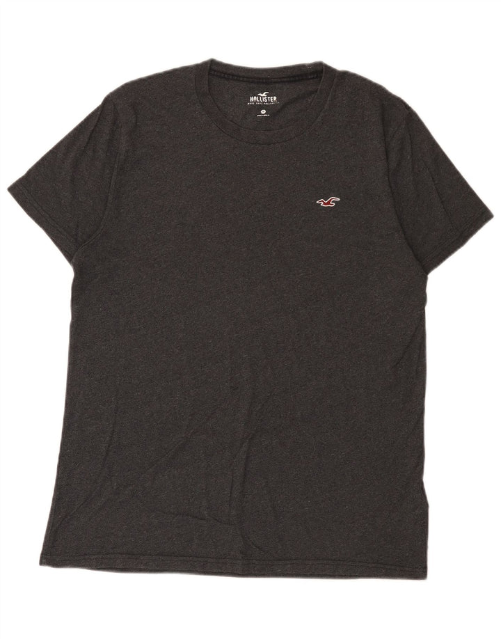 Hollister Mens T-Shirt Top Medium Grey Cotton