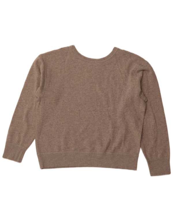 Polo Ralph Lauren Womens Crop Sweatshirt Jumper UK 18 XL Beige