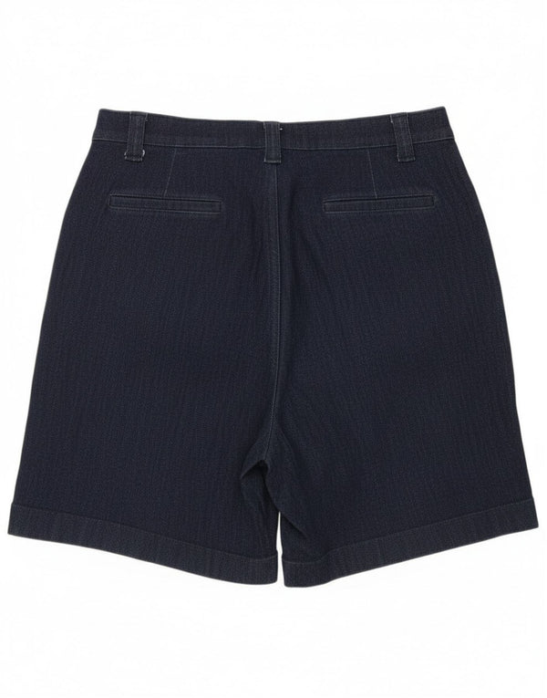 L.L.Bean Womens Classic Fit Denim Shorts US 14 XL W34  Navy Blue Cotton