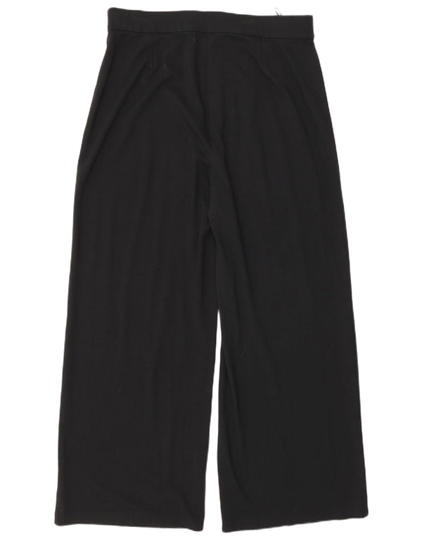 Marks & Spencer Womens Loose Fit Casual Trousers UK 16 Large W34 L32 Black