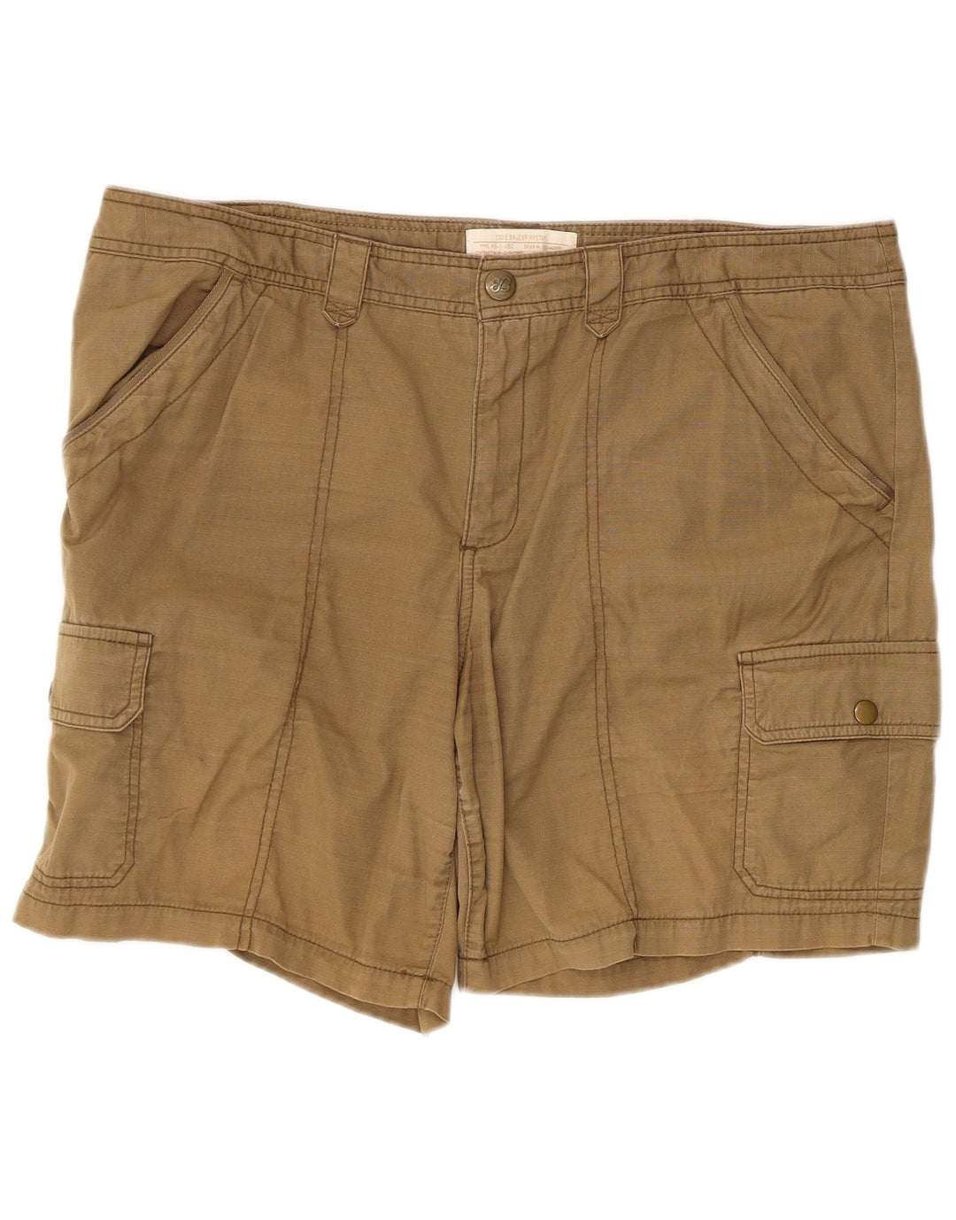 Eddie Bauer Womens Cargo Shorts US 16 2XL W40 Khaki Cotton