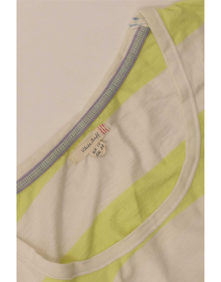 White Stuff Womens T-Shirt Top UK 10 Small Multicoloured Striped