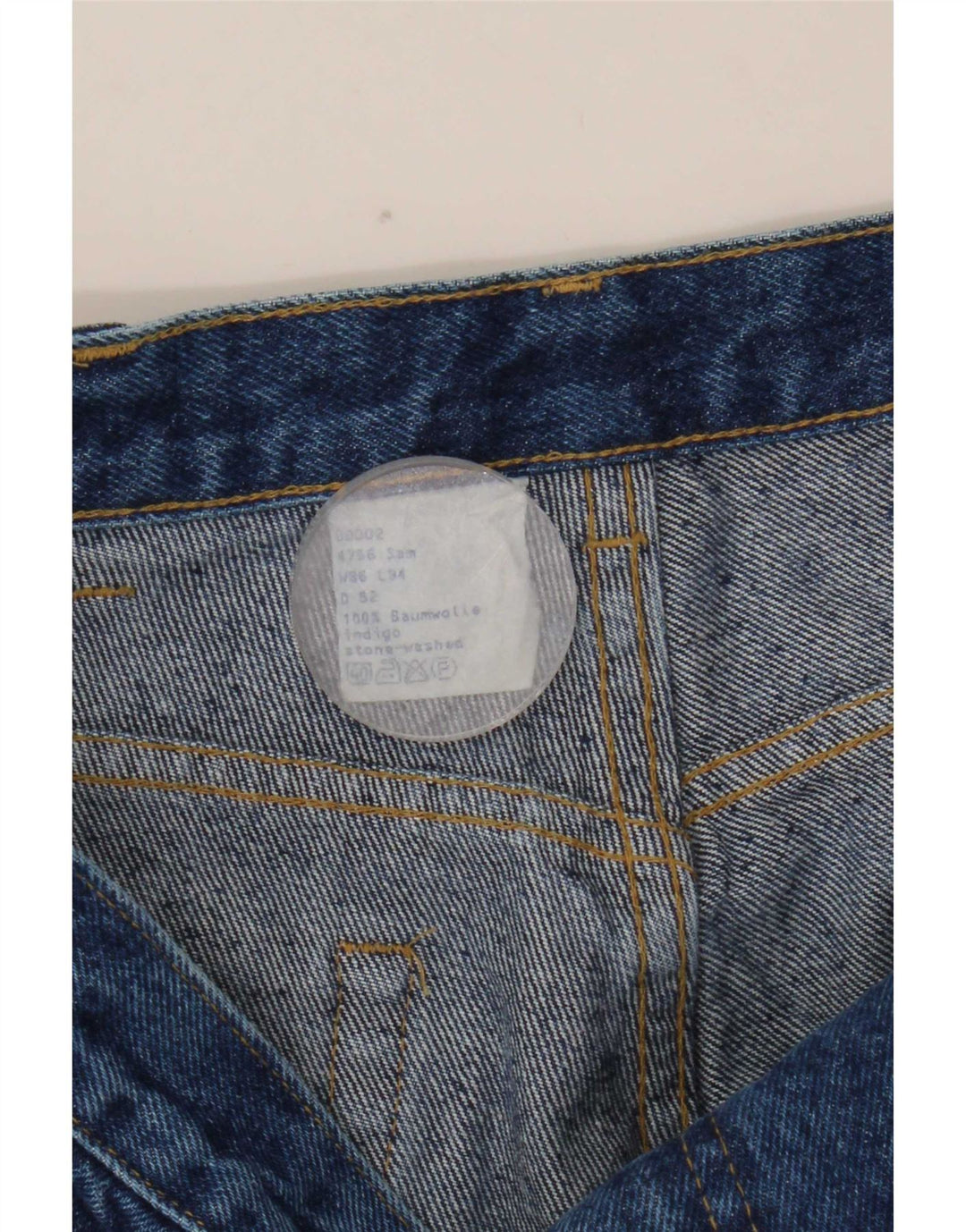 Rancher Mens Straight Jeans W36 L34 Blue Cotton