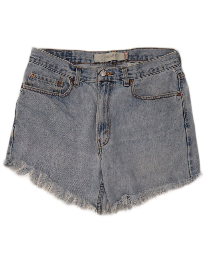 Levi's Womens 505 High Waist Regular Fit Denim Shorts W33 Medium Blue