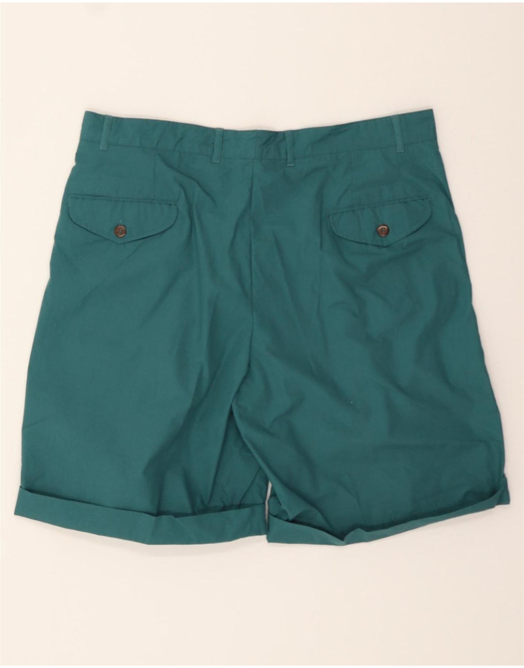 ST JOHN'S BAY Mens Pegged Chino Shorts XL W38 Green Polyester Vintage St John's Bay and Second-Hand St John's Bay from Messina Hembry 