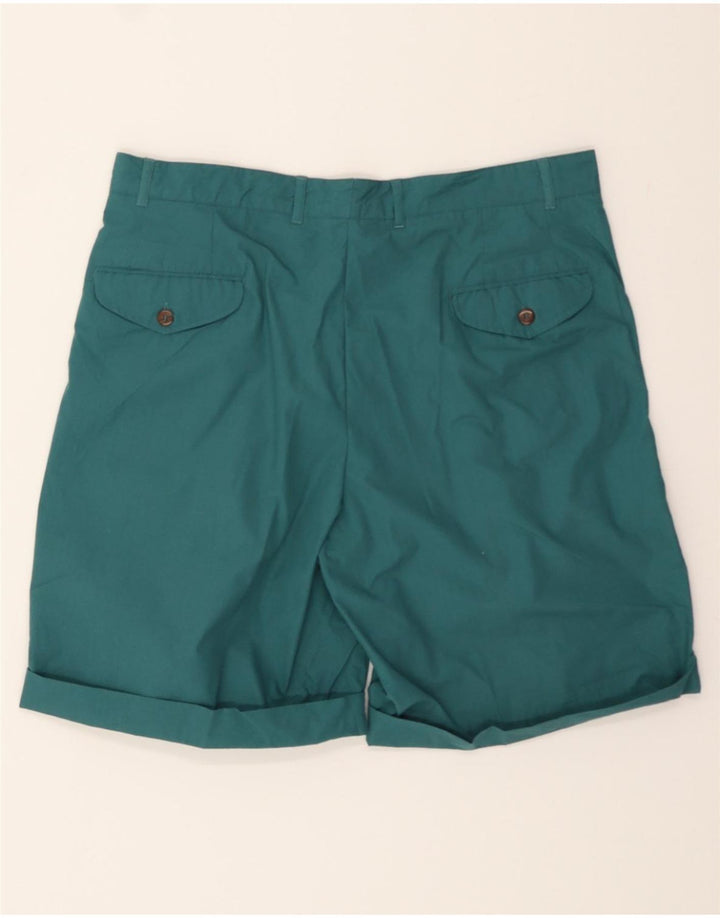 ST JOHN'S BAY Mens Pegged Chino Shorts XL W38 Green Polyester Vintage St John's Bay and Second-Hand St John's Bay from Messina Hembry 