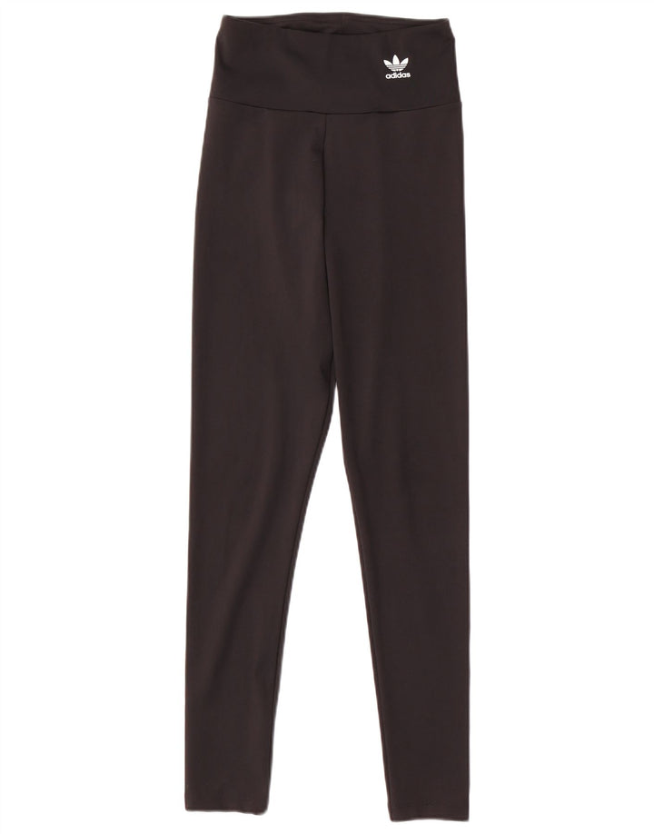 ADIDAS Womens Leggings UK 6 XS Black