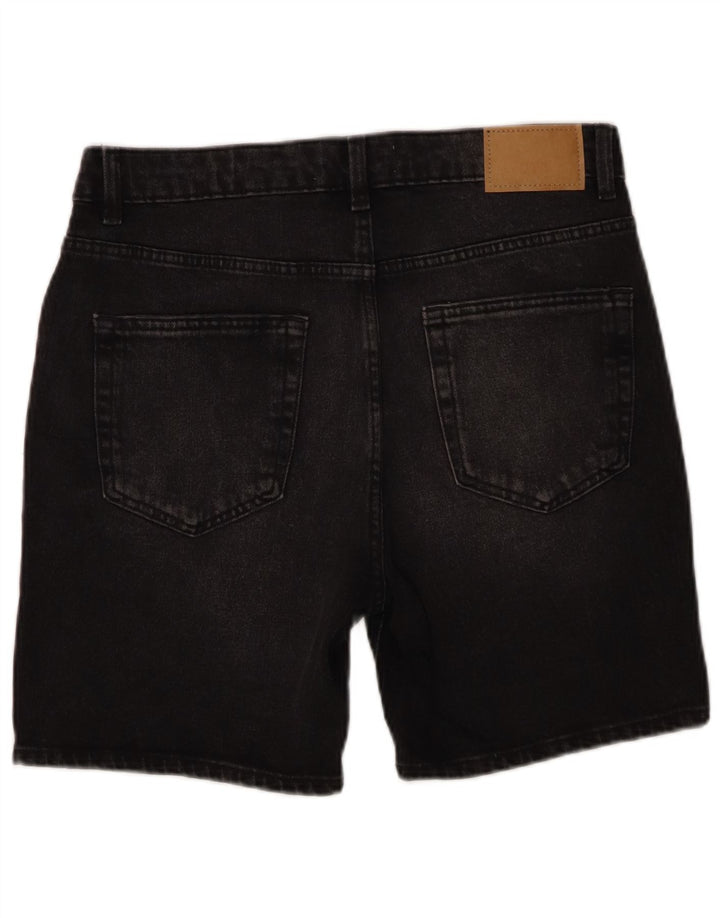 Zara Mens Denim Shorts EU 40 Medium W31 Black Cotton
