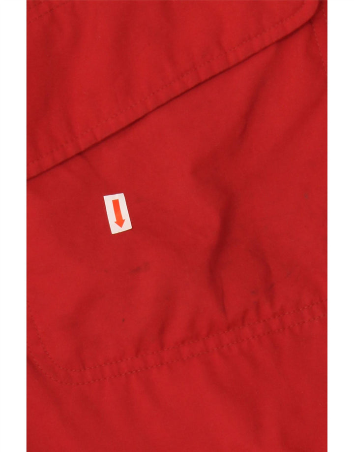 Vintage Womens Hooded Oversized Parka Jacket IT 44 Medium Red