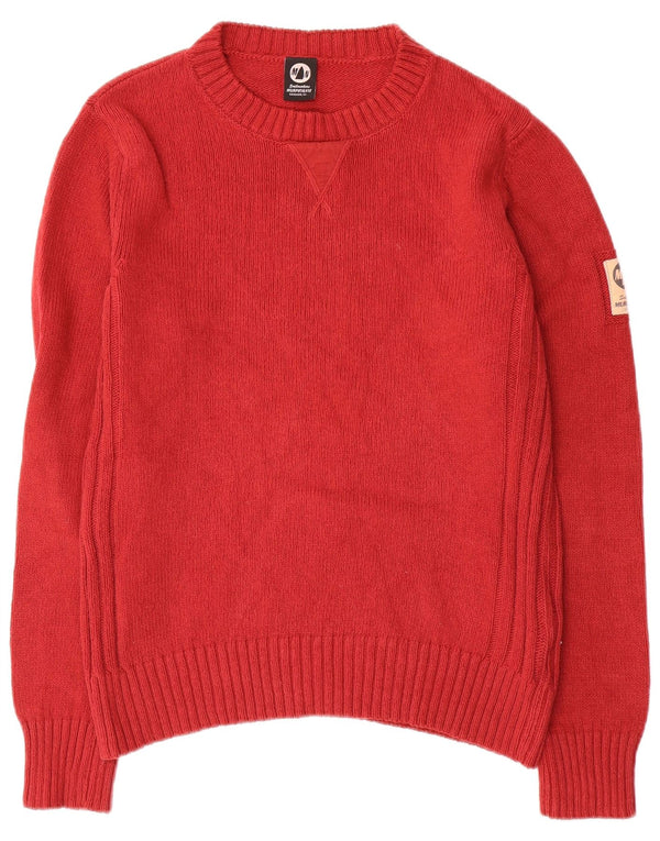 Murphy & Nye Mens Crew Neck Jumper Sweater Medium Red Cotton