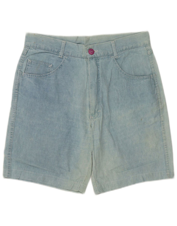 Mash Mens Denim Shorts W33 Medium Blue Cotton