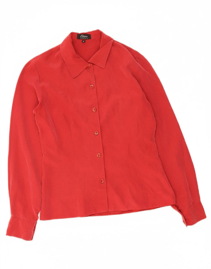 ETAM Womens Shirt EU 36 Small Red Modal