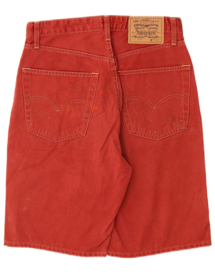 LEVI'S Mens 476 Denim Shorts W30 Medium Red Cotton