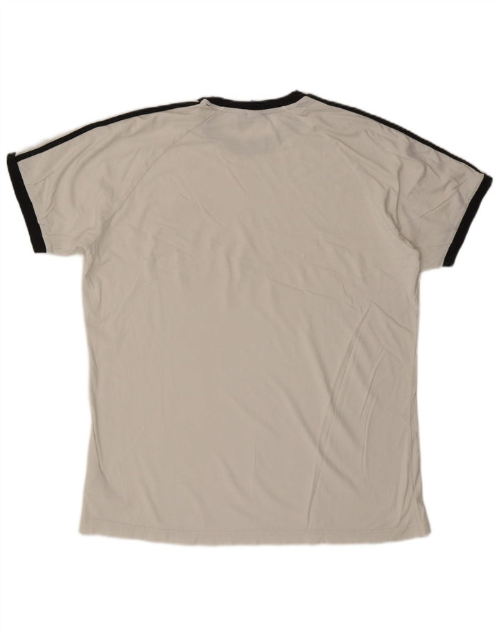 ADIDAS Mens T-Shirt Top 2XL White Cotton Vintage Adidas and Second-Hand Adidas from Messina Hembry 
