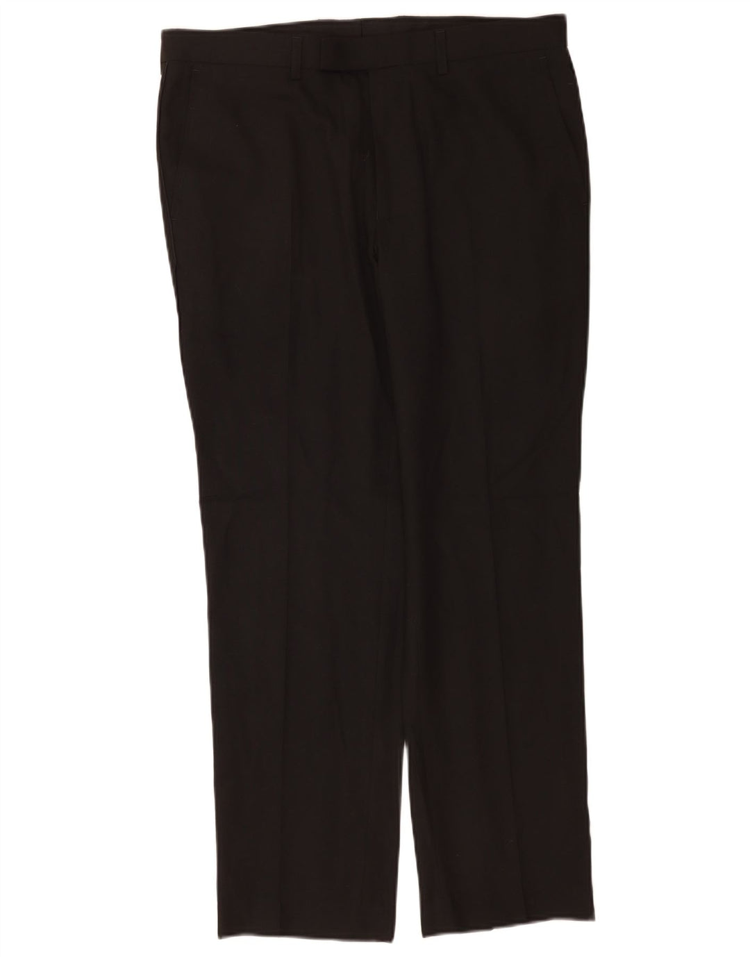 Marks & Spencer Mens Slim Fit Suit Trousers W34 L29 Black Polyester